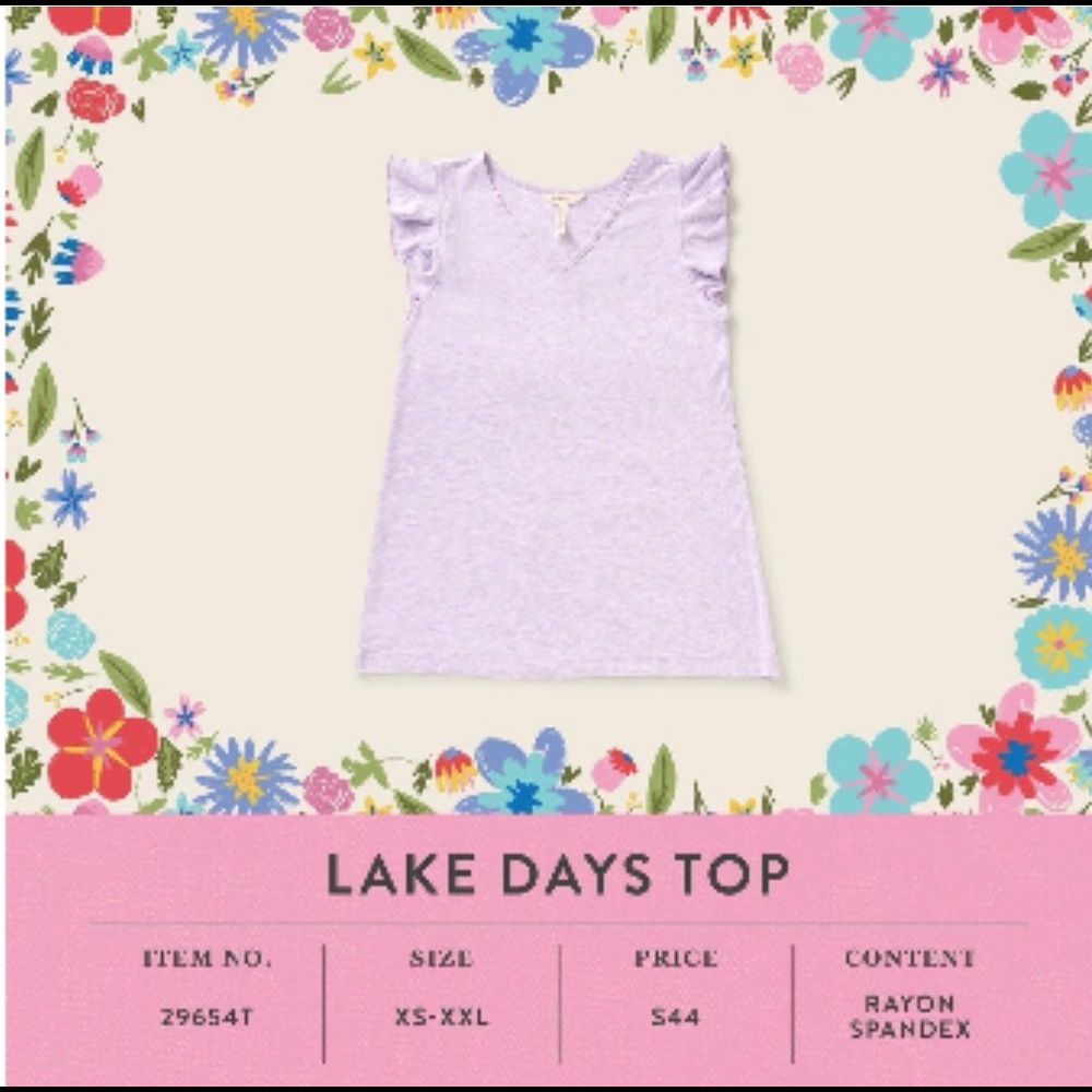 Ladies lake day top